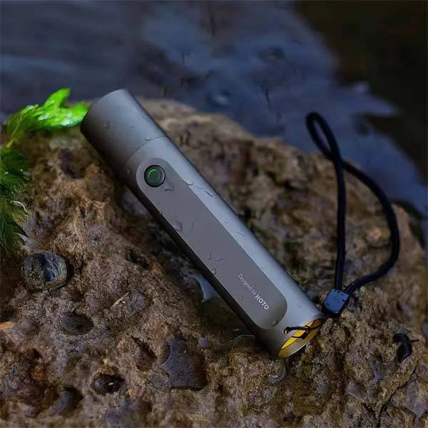 HOTO Flashlight Fit Rechargeable Waterproof LED Torch with Dustproof Design HOTO Flashlight Fit Rechargeable Waterproof LED Torch with Dustproof Design