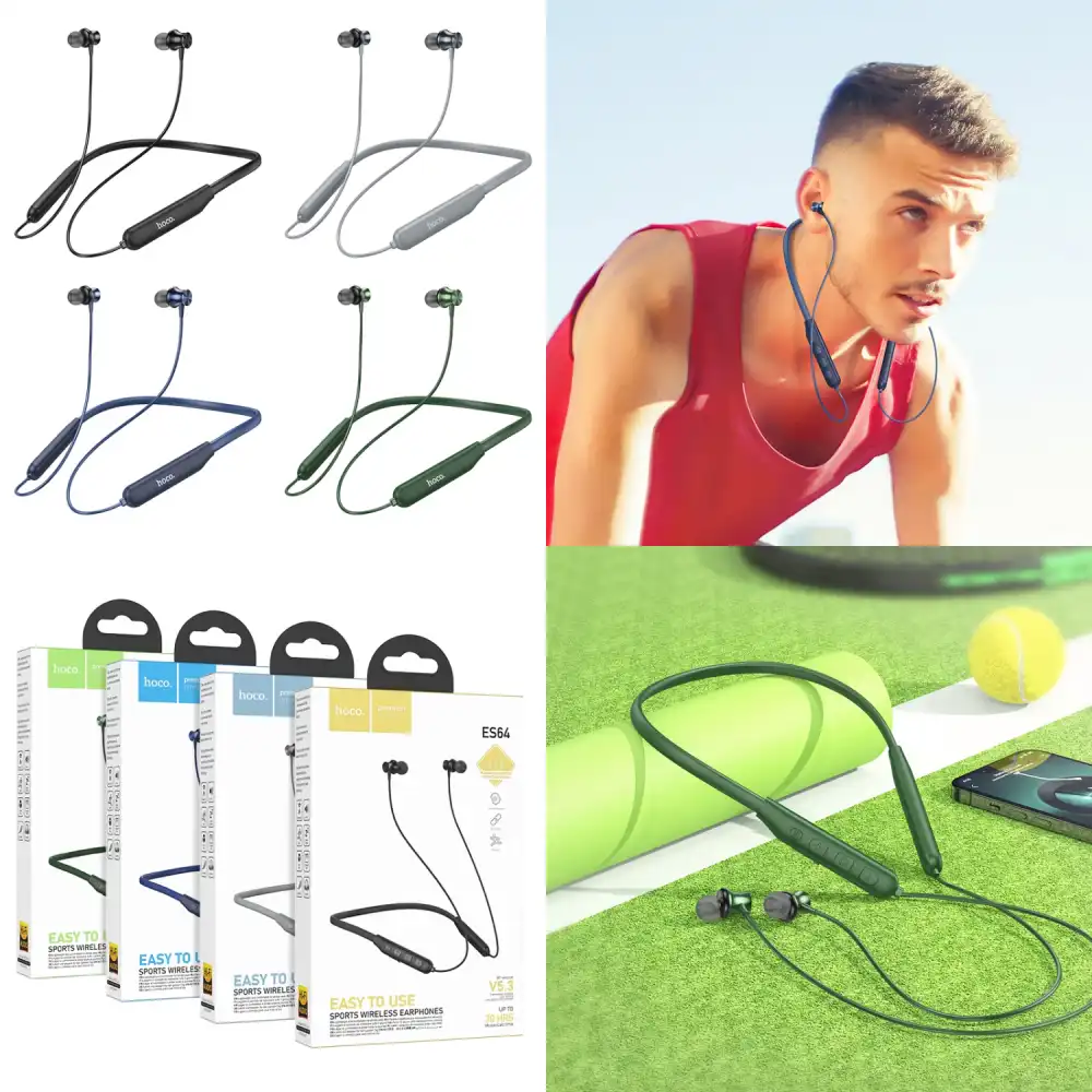 Hoco ES64 Wireless Sports Neckband Bluetooth 5.3 In-Ear Headphones