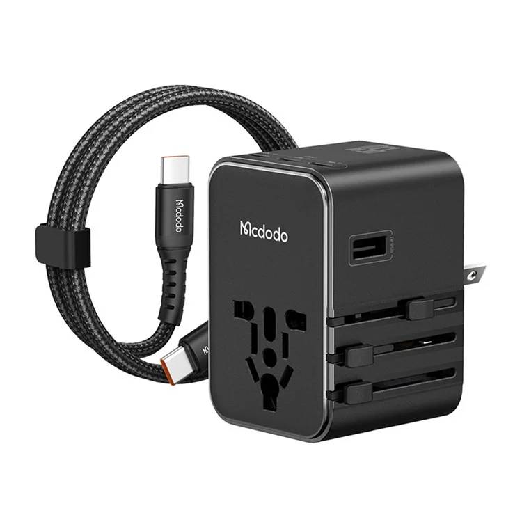 Mcdodo CP-3270 45W Universal Travel Adapter Kit with 3 USB-C & 2 USB-A Ports + USB-C to USB-C Cable Mcdodo CP-3270 45W Universal Travel Adapter Kit with 3 USB-C & 2 USB-A Ports + USB-C to USB-C Cable