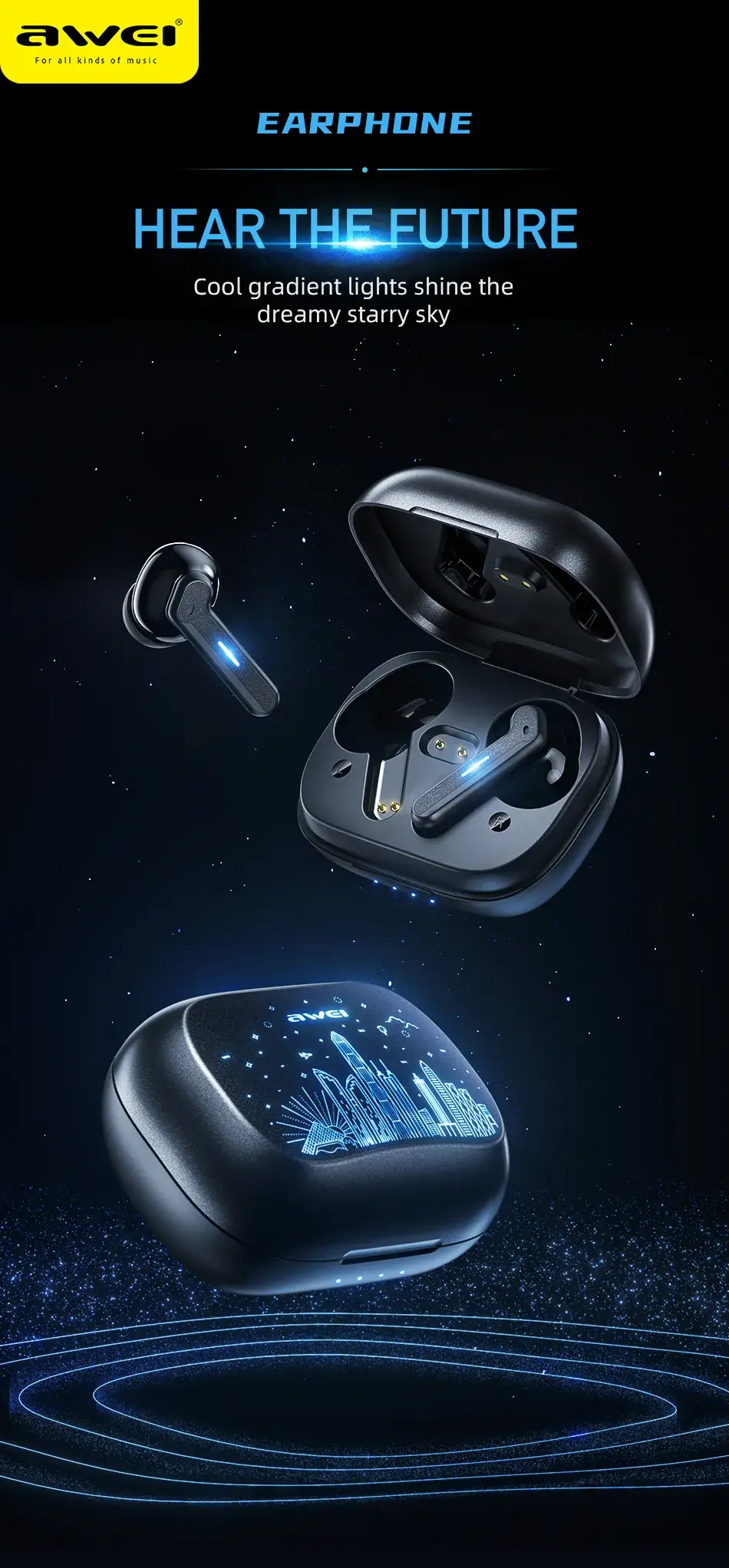 Awei T53 ANC True Wireless Earbuds