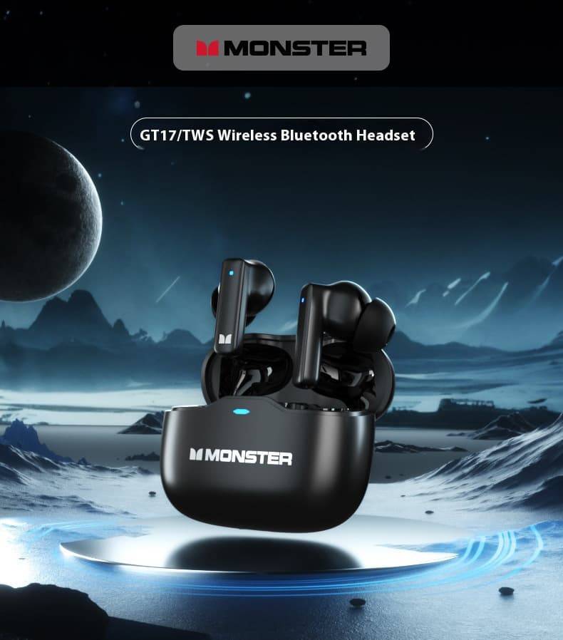 Monster Aura Fit GT17 ANC TWS Bluetooth Earbuds 