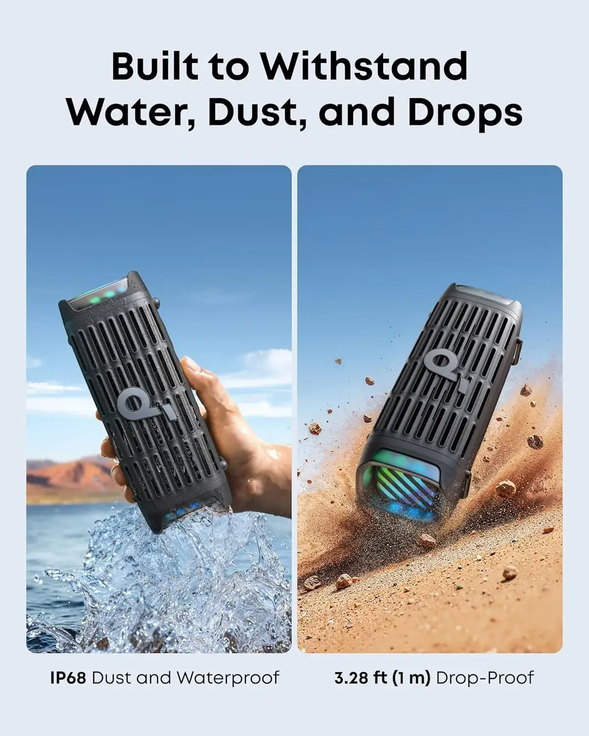 Anker Soundcore Boom 3i Portable Rugged Outdoor Bluetooth Speaker