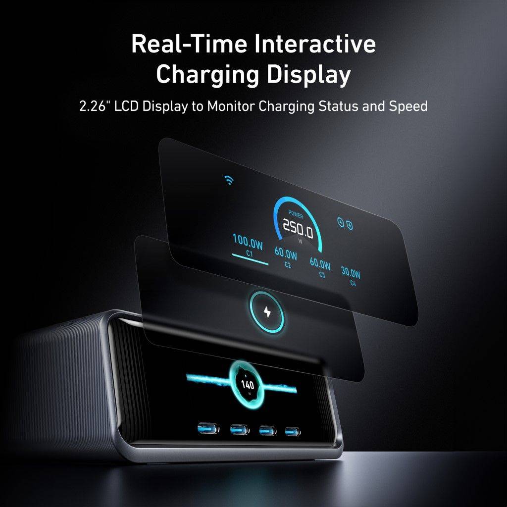 Anker Prime A2345 250W GaN 6-Port USB-C Charging Station