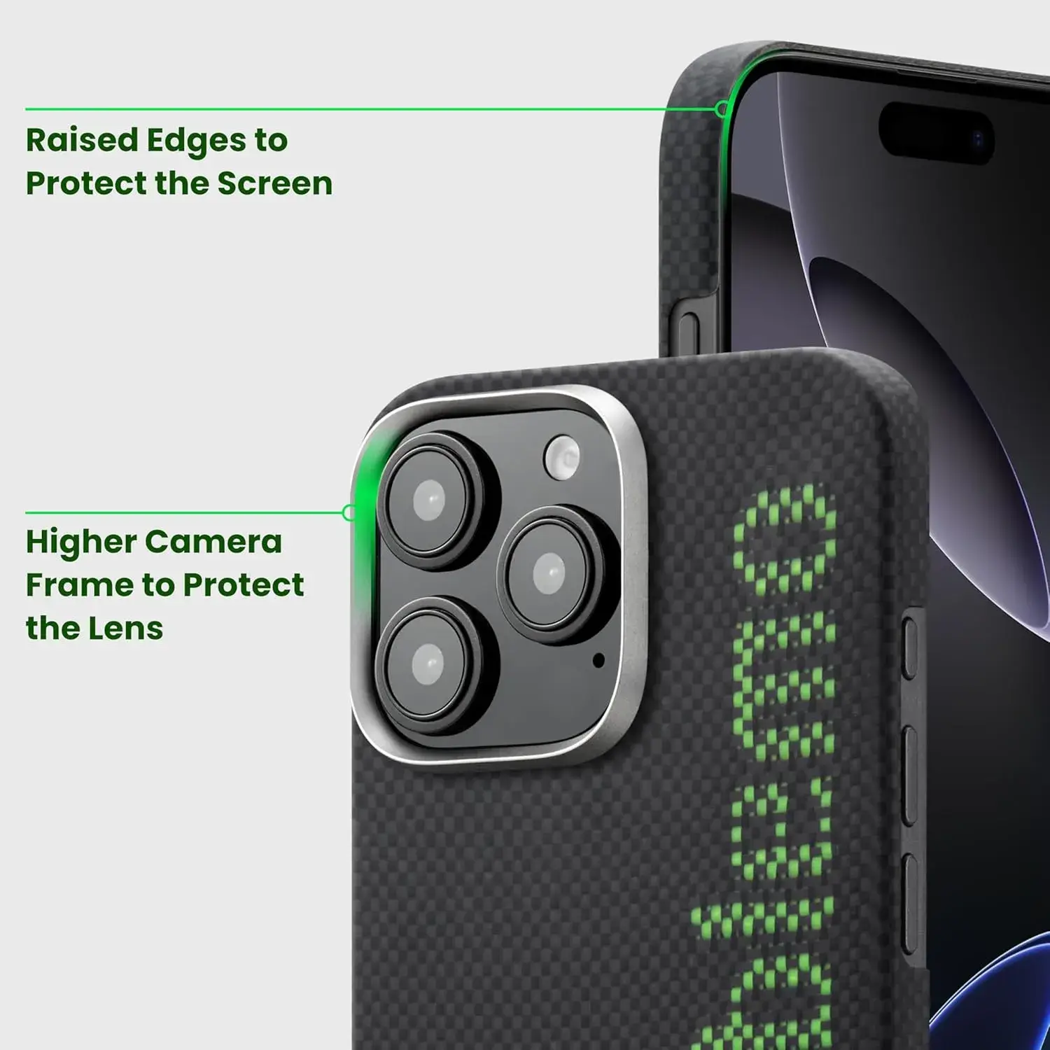 Pitaka Aries Tactile Woven Case for iPhone 15 Pro Max -NoProblemo