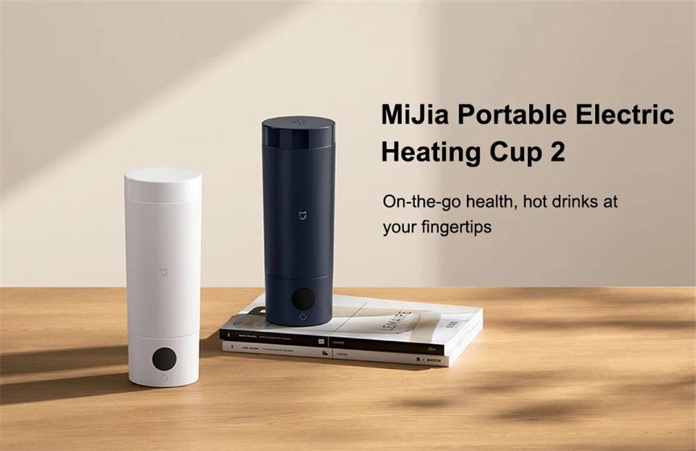 Xiaomi Mijia Portable Electric Heating Cup 2 Smart Stainless Steel Travel Kettle & Thermos 350ml