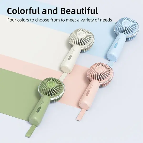 Vyvylabs Babbit VKL01-WH Handheld Fan 2000mAh Portable Rechargeable Mini Fan