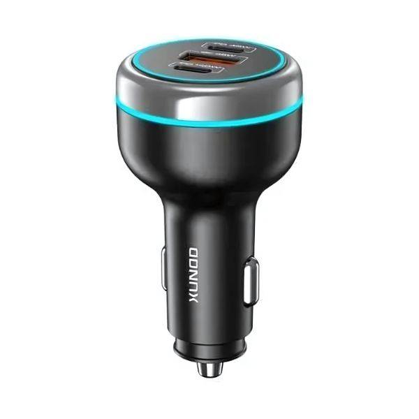XUNDD XDCC-007 230W 3-Port Fast Car Charger 2 USB-C & 1 USB-A Quick Charging XUNDD XDCC-007 230W 3-Port Fast Car Charger 2 USB-C & 1 USB-A Quick Charging