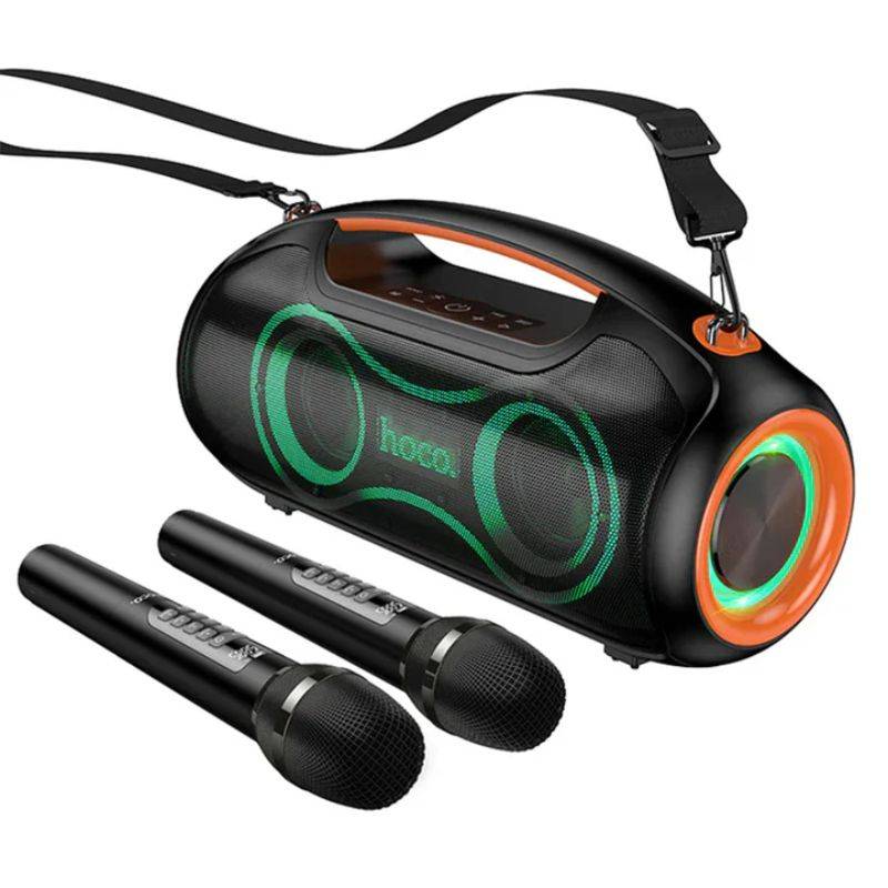 Hoco DS67 Wireless Portable Bluetooth Party Speaker with 2 Wireless Microphones Hoco DS67 Wireless Portable Bluetooth Party Speaker with 2 Wireless Microphones