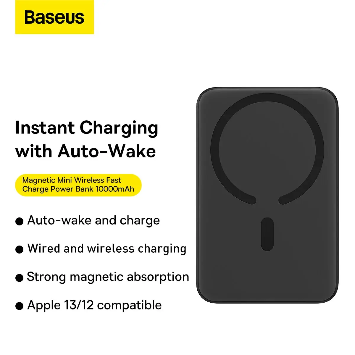 Baseus PPCXM10 10000mAh 20W Magnetic Mini Wireless Fast Charging Power Bank