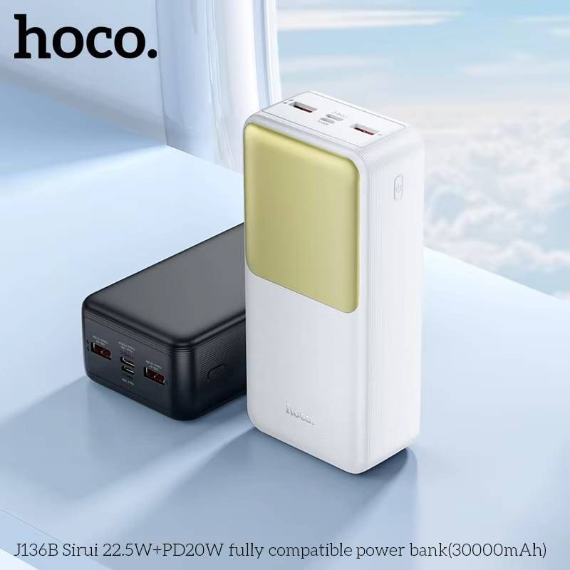 HOCO J136B 30000mAh 22.5W Fast Charging Power Bank