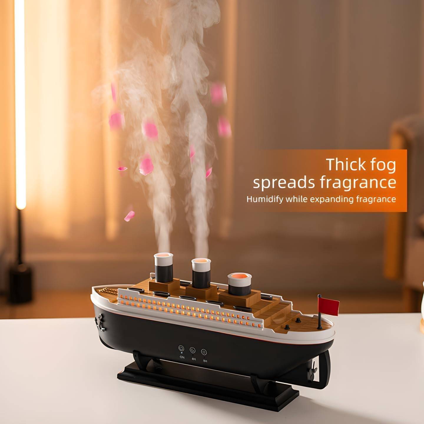 JELLYFISH Rain Cloud Titanic Cool Mist Humidifier Quiet 28dB Bedroom & Nursery Air Humidifier with Auto Shut-Off 