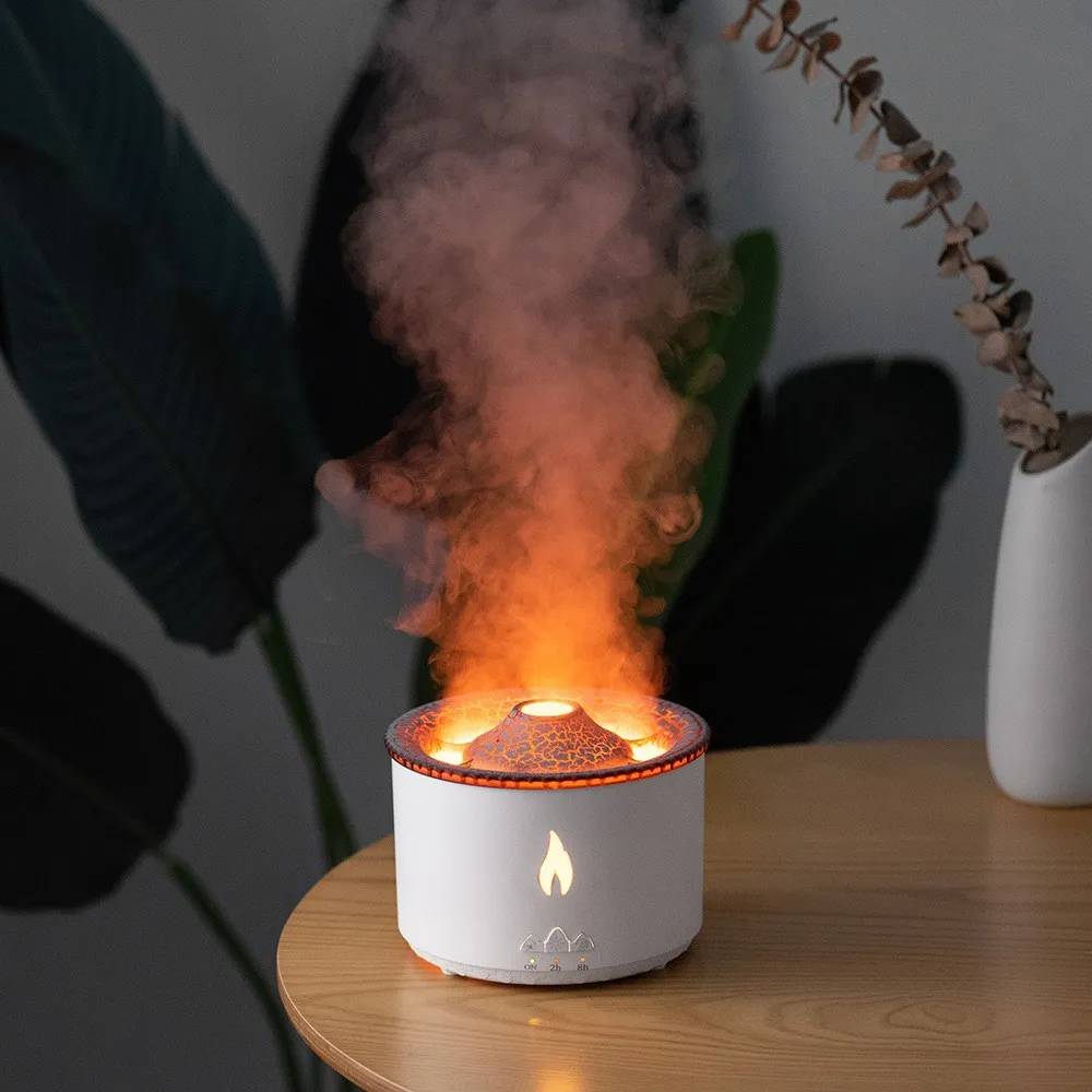 Volcanic Aroma Diffuser Air Humidifier Portable 360ml Usb Night Light Sprayer