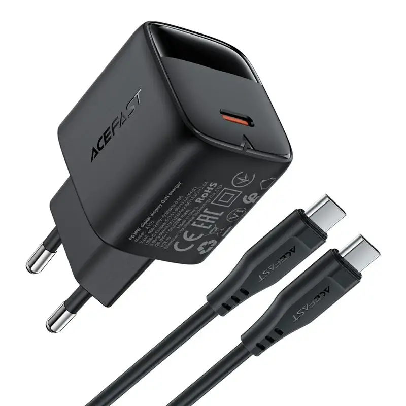 ACEFAST A115 30W GaN PD Fast Charger with Digital Power Display
