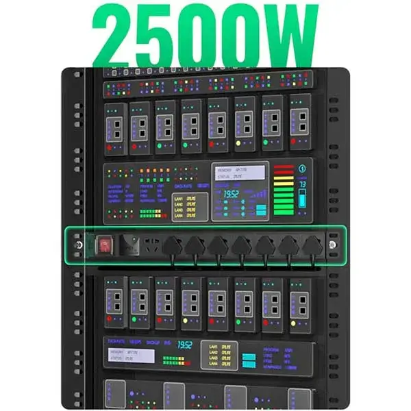 UGREEN CD285 Rack Mount Power Strip – 8 AC Outlets Heavy-Duty PDU 1U Server (25354)