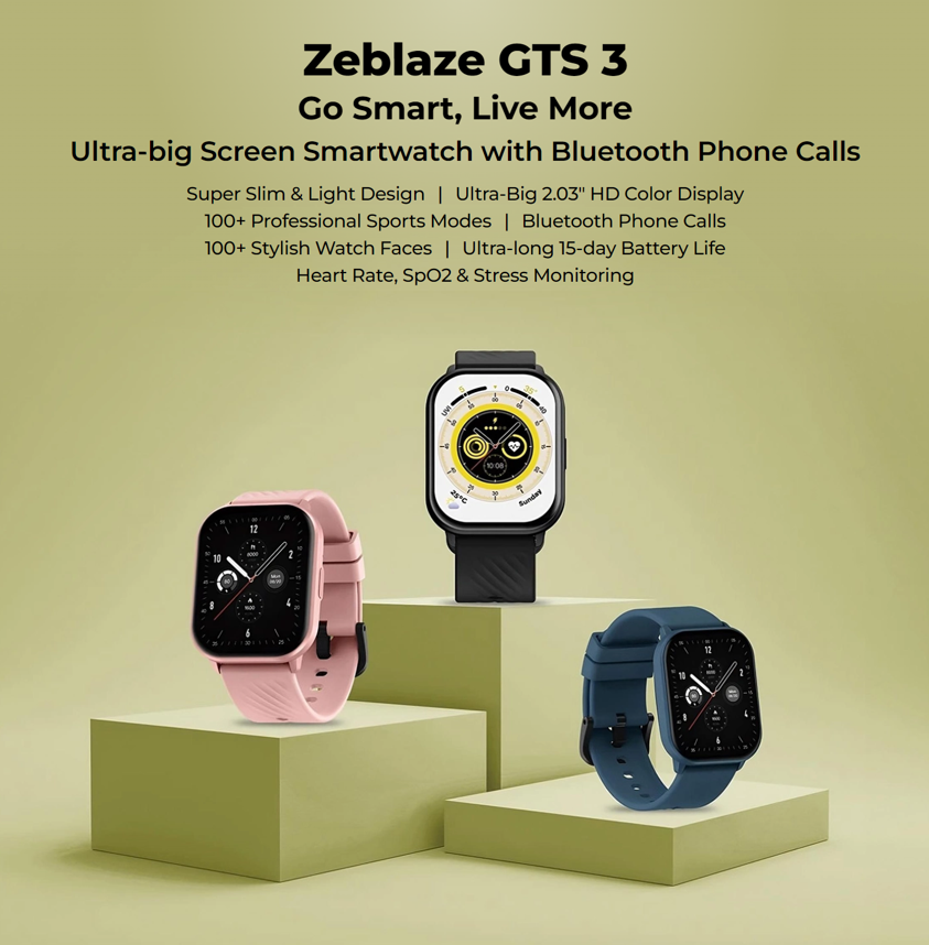 Zeblaze GTS 3 Smart Watch AMOLED Display