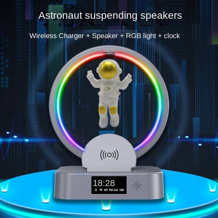 Magnetic Levitation Astronaut Bluetooth Speaker with 360° Floating Sound