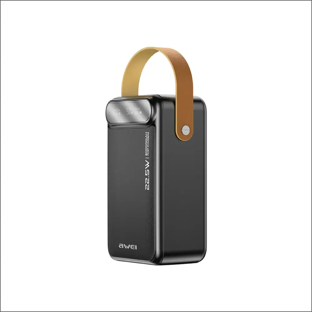 Awei P101K 60000mAh Power Bank with 22.5W Fast Charging High-Capacity Portable Charger