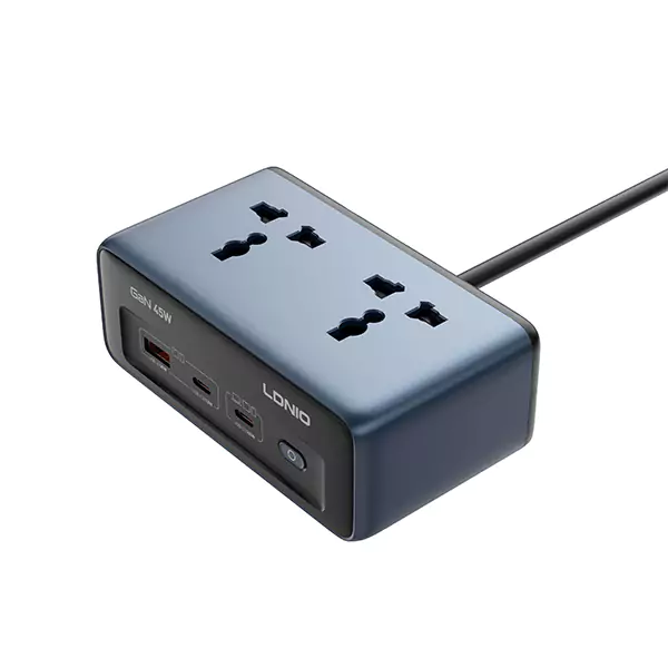 LDNIO SC1 45W GaN PD Universal Power Strip Fast Charging Socket for Laptops & Smartphones