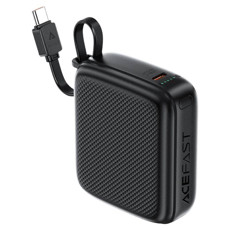 AceFast M15 10000mAh Power Bank with 20W PD Fast Charging & Built-In Cable AceFast M15 10000mAh Power Bank with 20W PD Fast Charging & Built-In Cable