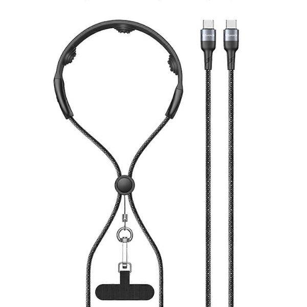 USAMS SJ759 U89 100W Fast Charging Cable with Built-In Massager