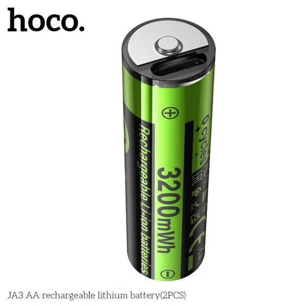 Hoco JA3 Rechargeable AA Lithium Battery 2 Pack