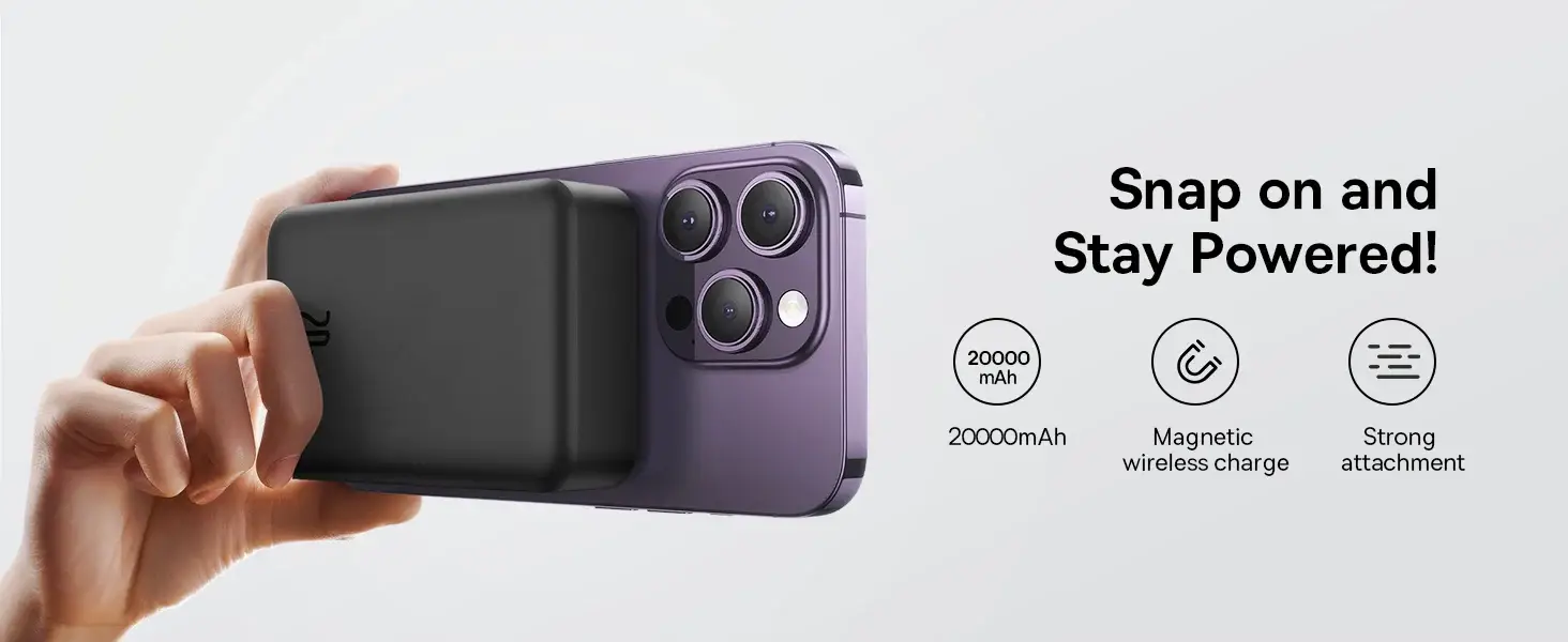 Baseus 20W 20000mAh Magnetic Mini Wireless Power Bank