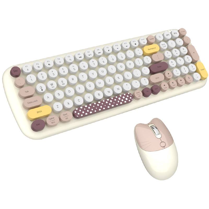 Coteci 84023 Dual-Mode Wireless Keyboard and Mouse Set