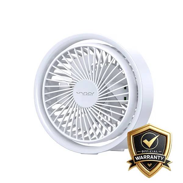 Vyvylabs VKD04-WH Mini Portable Desktop Fan with LED Light Vyvylabs VKD04-WH Mini Portable Desktop Fan with LED Light