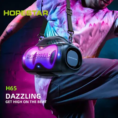 Hopestar H65 Portable Bluetooth Speaker with RGB LED Lighting 