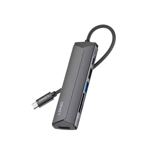 LDNIO DS-56H 5-in-1 USB-C Docking Station with 100W PD Charging & Data Hub LDNIO DS-56H 5-in-1 USB-C Docking Station with 100W PD Charging & Data Hub