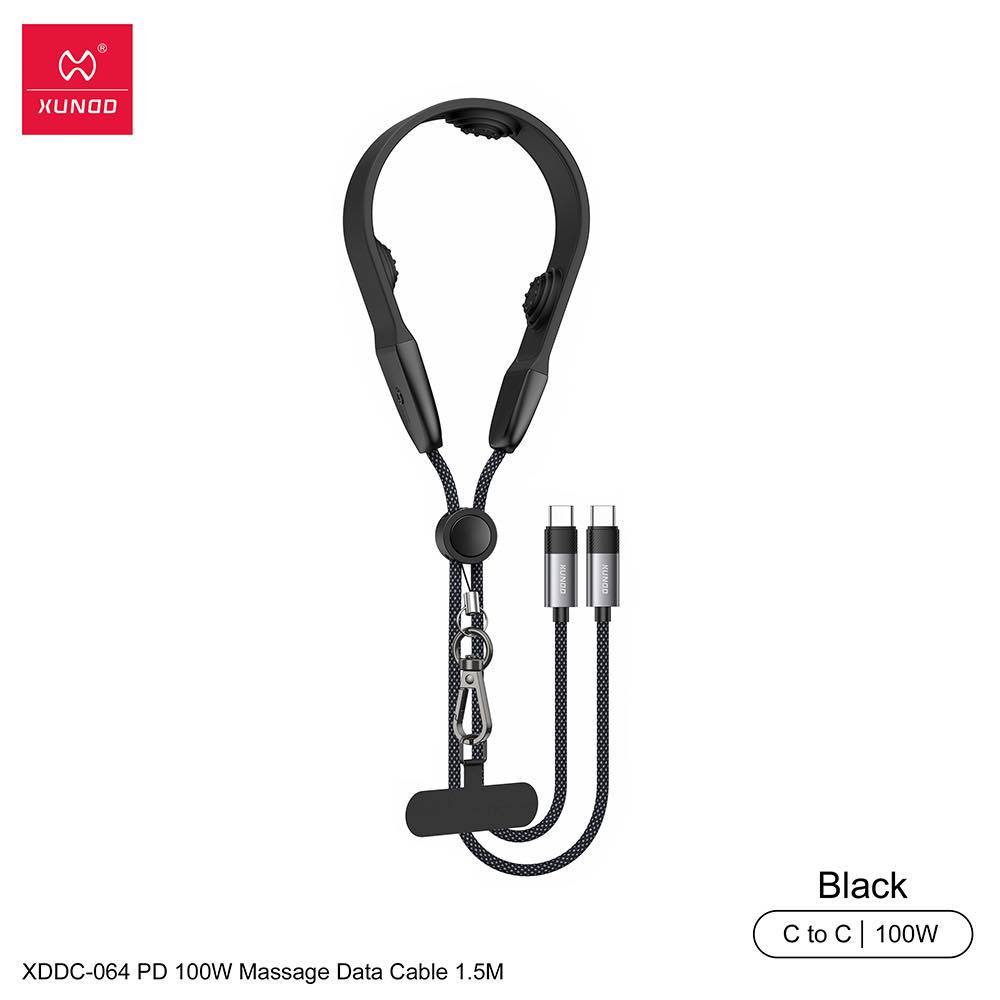XUNDD XDDC-064 1.5M PD 100W Fast Charging & Data Transfer Cable with Massage Grip