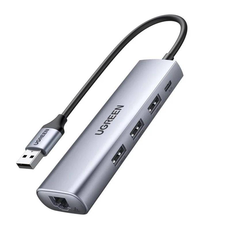 UGREEN CM475 5-in-1 USB Hub with 3 USB 3.0 Ports, RJ45 5V Power Port 20915