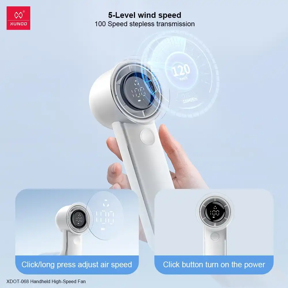 XUNDD XDOT-068 Portable High-Speed Handheld Fan