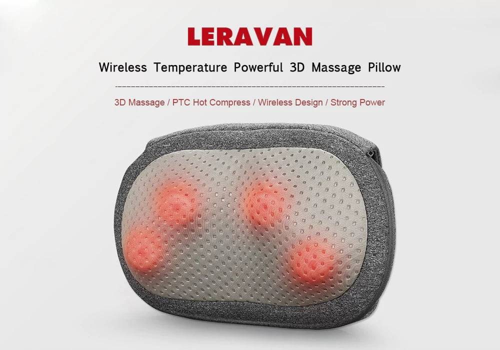 Xiaomi Lefan Smart Wireless 3D Massage Pillow with One-Touch Operation