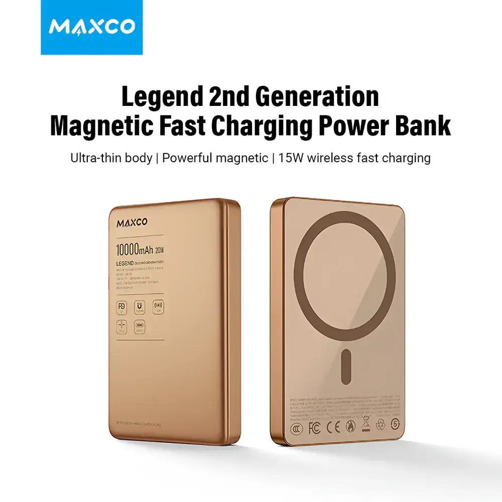 MAXCO MP39 Legend 2 Magnetic 10000mAh Wireless Power Bank