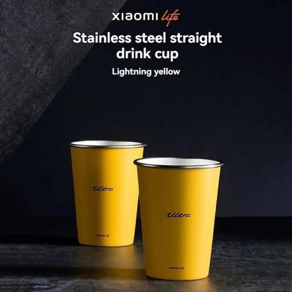 Xiaomi Life 304 Stainless Steel Drinking Cup Set 350ml, Dual Cups