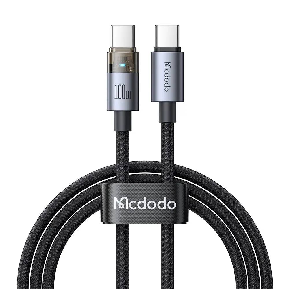 Mcdodo CA-5580 Type-C to Type-C 100W Transparent Fast Charging Cable 1.2m Mcdodo CA-5580 Type-C to Type-C 100W Transparent Fast Charging Cable 1.2m
