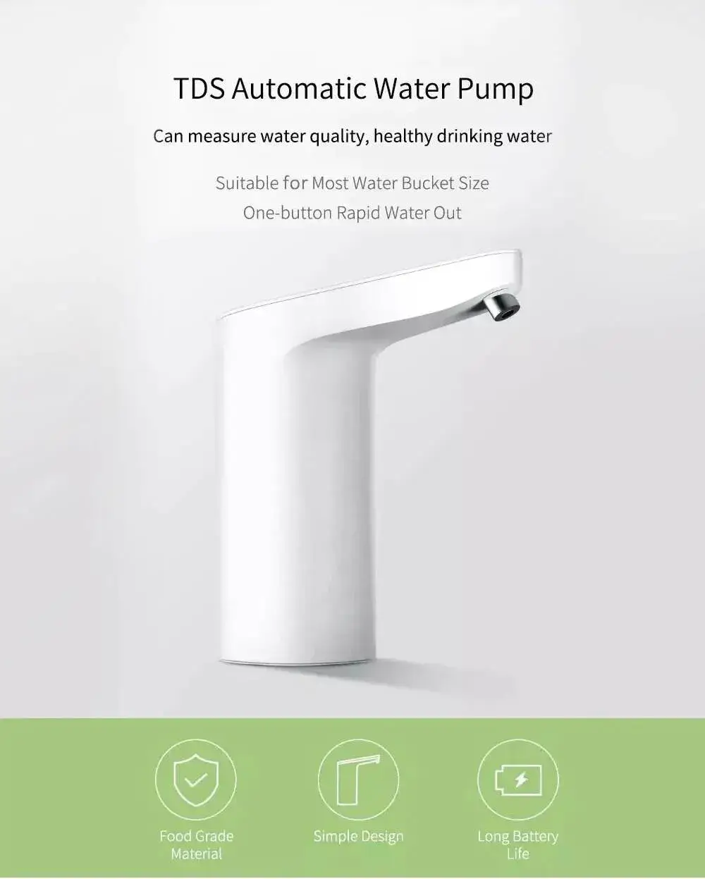 Xiaomi XiaoLang TDS Rechargeable Automatic Electric Water Dispenser
