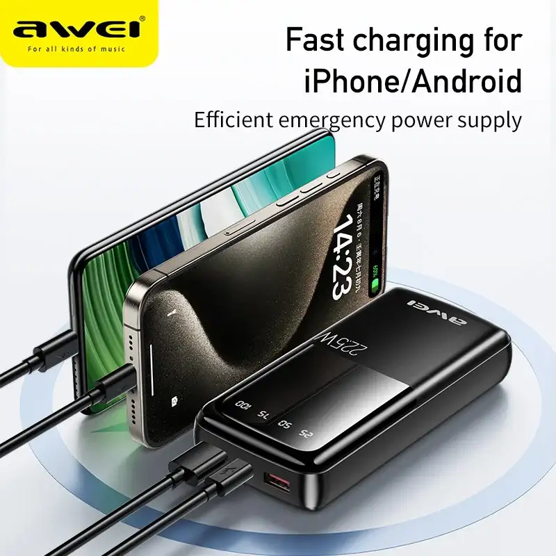 Awei P13K 20000mAh 22.5W Fast Charging Power Bank