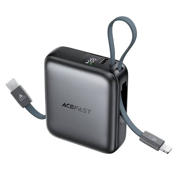 ACEFAST M23 10000mAh 22.5W Fast Charging Power Bank with Built-In Dual Cables ACEFAST M23 10000mAh 22.5W Fast Charging Power Bank with Built-In Dual Cables