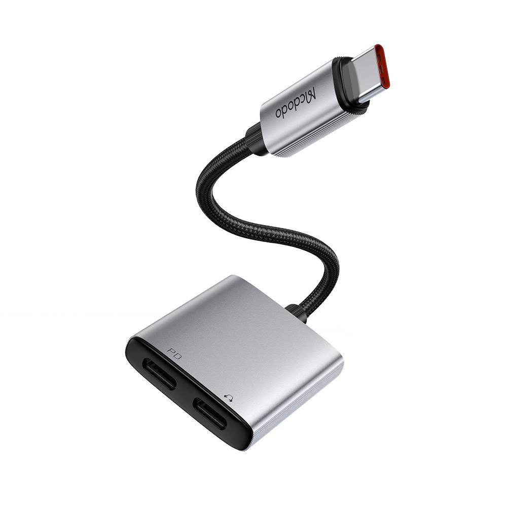 Mcdodo CA-5570 2-in-1 USB-C to Dual USB-C Audio Adapter