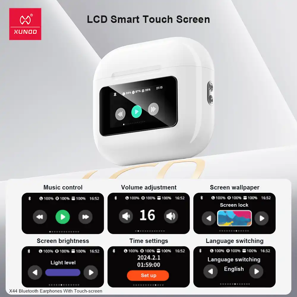 XUNDD X44 Touch-Screen Wireless Bluetooth Earphones