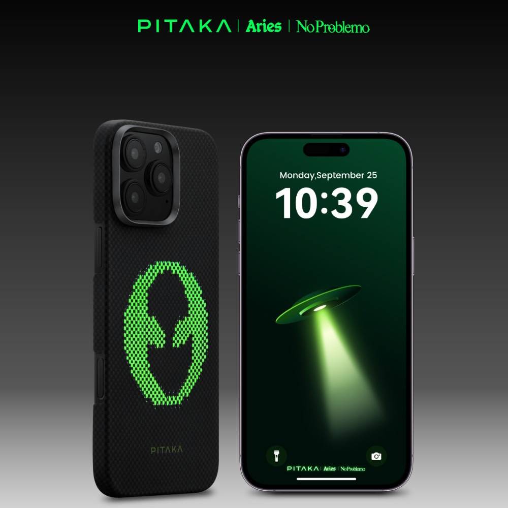 Pitaka Aries Tactile Woven Case for iPhone 16 Pro Max -Alien