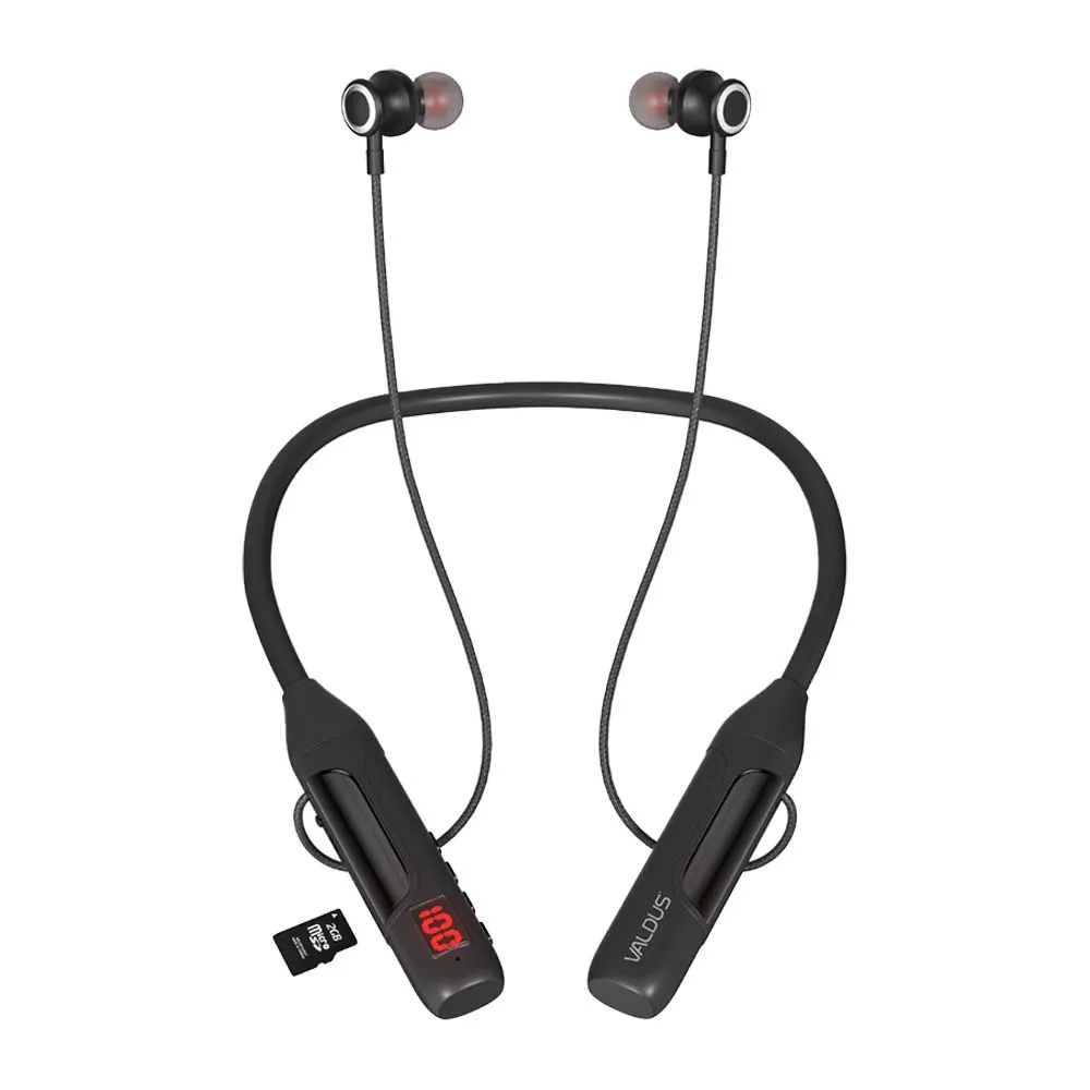 Valdus VS-83 Wireless Neckband In-Ear Earphones with TF Card Playback Valdus VS-83 Wireless Neckband In-Ear Earphones with TF Card Playback