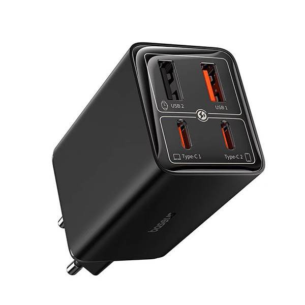 Baseus GaN6 Pro 65W 4-Port Fast Charger with Dual USB-A & Dual USB-C Ports Baseus GaN6 Pro 65W 4-Port Fast Charger with Dual USB-A & Dual USB-C Ports
