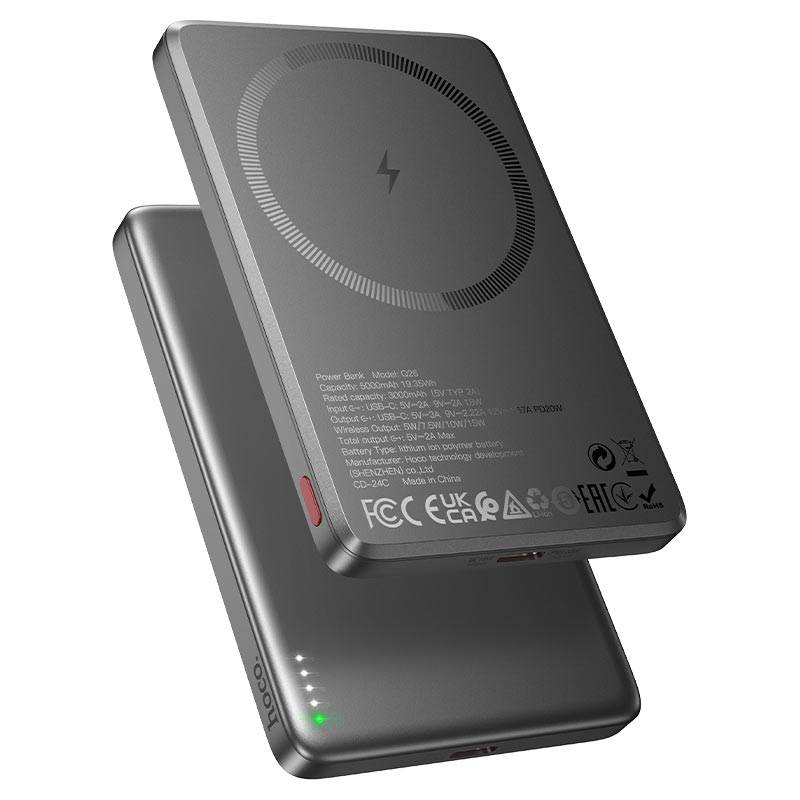 Hoco Q26 20W PD 5000mAh Magnetic Wireless Power Bank