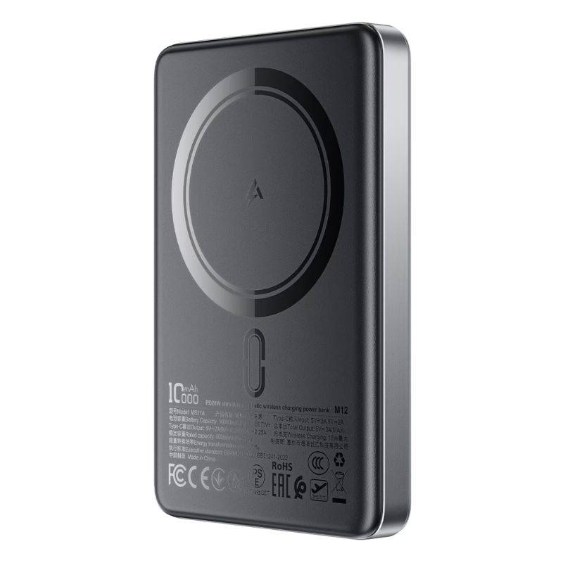 ACEFAST M12 PD20W 10000mAh Slim Magnetic Wireless Power Bank