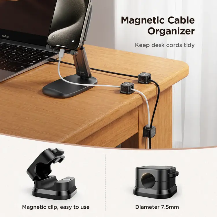Joyroom JR-ZS368 Magnetic Cable Organizer - Pack of 3