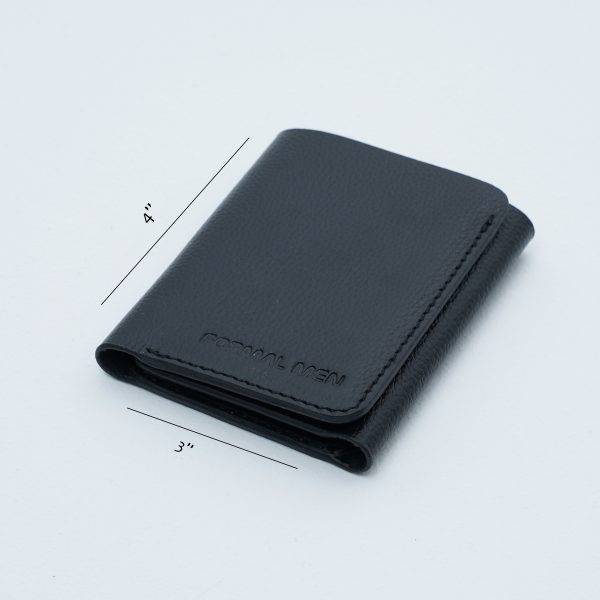 Tri-Fold Wallet Black Color