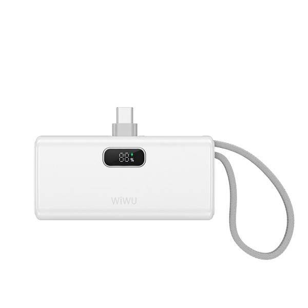 WIWU Wi-P044 Espresso 5000mAh Mini USB-C Power Bank Compact & Fast Charging